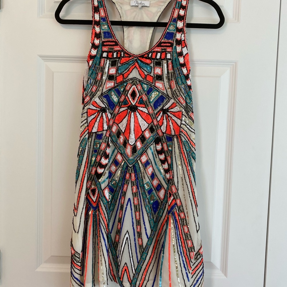 Beaded colorful Parker dress